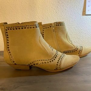 - Matisse tan studded suede boots size 7.5